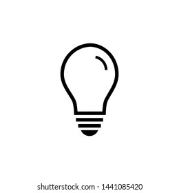 light bulb icon vector symbol ilustration