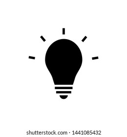light bulb icon vector symbol ilustration