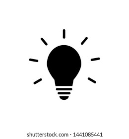 light bulb icon vector symbol ilustration