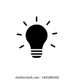 light bulb icon vector symbol ilustration