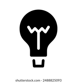 Light Bulb Icon Vector Symbol Design Illustration