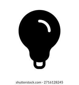 Ilustração de design de símbolo de vetor de ícone de lâmpada