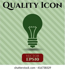 light bulb icon vector symbol flat eps jpg app web concept