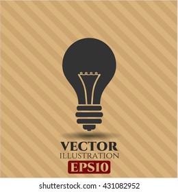 light bulb icon vector symbol flat eps jpg app web concept