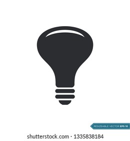 Light Bulb Icon Vector Template
