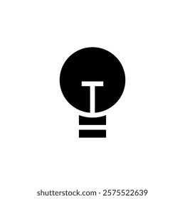light bulb icon vector template