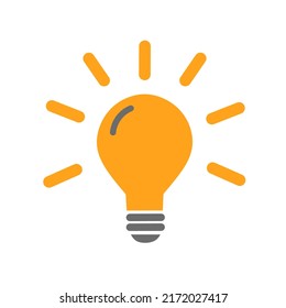 vectores de icono de bombilla con diseño de moda.solución o icono creativo
