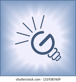 Light Bulb Icon vector for website.