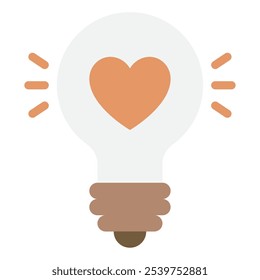Ícone de lâmpada para web, app, infográfico, etc