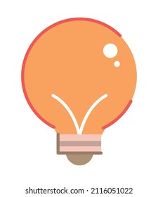 light bulb icon white background