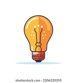 A light bulb icon. white background. isolated, icon, logo for light bulb. flat style light bulb. 