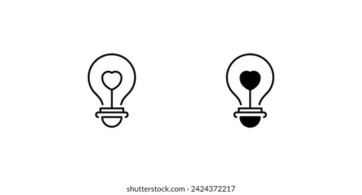 light bulb icon with white background vector stock illustration