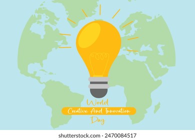 Light bulb the icon of world creative and innovation day - World Creativity and Innovation Day