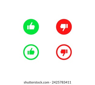 Light bulb icons. Flat, yellow, burning light bulbs, exclamation mark in light bulb icons. Vector icons