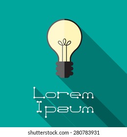 Light bulb icons. Idea or Innovation Concept. Vector illustration