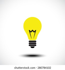 Light bulb icons. Idea or Innovation Concept. Vector illustration