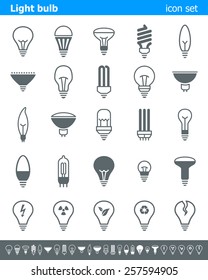 Light bulb icons - Illustration Vector illustration of lamp icons