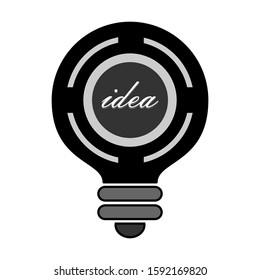 Light bulb icons, isolated ideas, idea illustrations, concept ideas Vector. electric sign symbol