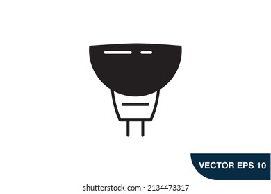 Symbol-Vektorelemente von Light Bulb-Symbolen für Infografiken