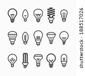Light bulb icons. Vector.