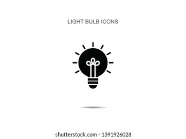 Light bulb icons vector illustration on background