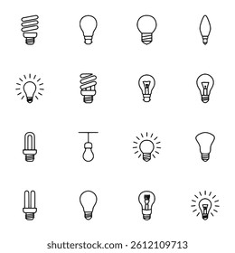 light bulb icons vector illustration