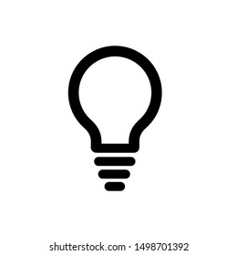 Light bulb icon,vector illustration. Flat design style. vector light bulb icon illustration isolated on White background, light bulb icon Eps10. light bulb icons graphic design vector symbols.