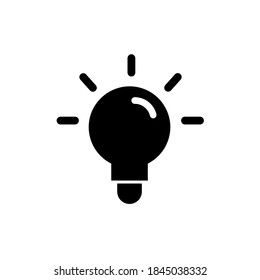 Light bulb icon,vector illustration. Flat design style. vector light bulb icon illustration isolated on White background, light bulb icon Eps10. light bulb icons graphic design vector symbols.