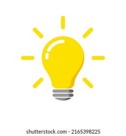 light bulb icon.Vector illustration isolated on white background