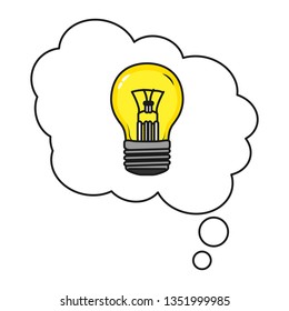 light bulb idea cartoon