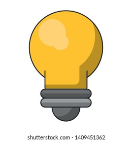 light bulb idea cartoon vector illustration graphic design