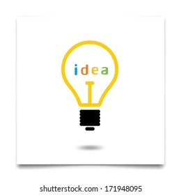 light bulb idea concept