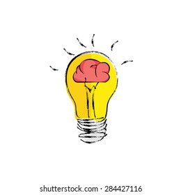 light bulb Idea concept design vector