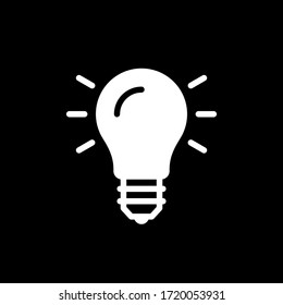 Icono de concepto de lámpara e idea