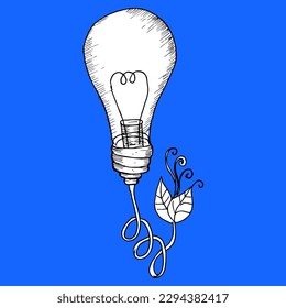 light bulb idea concept illustration