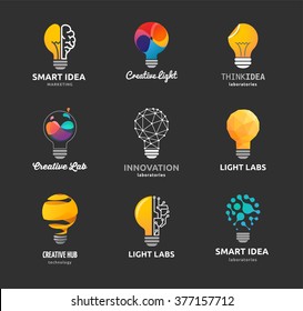 Light bulb - idea, creative, technology icons