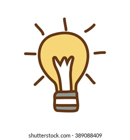 Light Bulb , Idea Doodle Icon