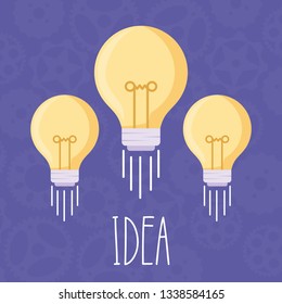 light bulb idea icon