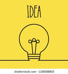 light bulb idea icon