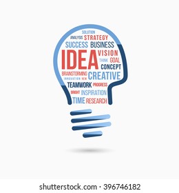 Light bulb idea icon. Business concept.