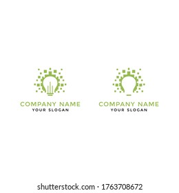 Light bulb idea icon with circuit board inside. Business idea concept,eps 10