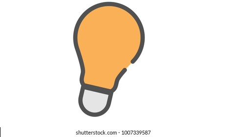 Light bulb idea icon vector illustration