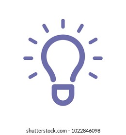 Light bulb idea icon. Vector illustration