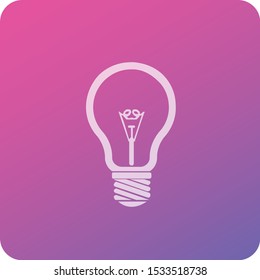 Light bulb idea icon vector design