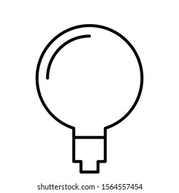 light bulb idea icon vector