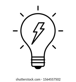 light bulb idea icon vector