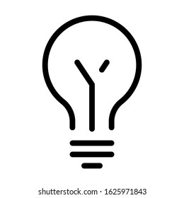 light bulb idea icon vector