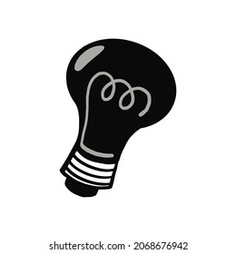 Light bulb idea icon. Vector illustration