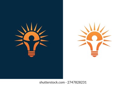 Light Bulb Idea Innovation Creative Logo Design