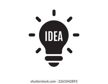 light bulb idea inspiration vector illustration